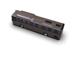 Realistic bus isolated on background. 3d rendering - illustration png
