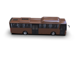 Realistic bus isolated on background. 3d rendering - illustration png