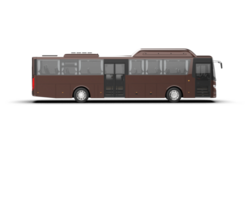 Realistic bus isolated on background. 3d rendering - illustration png