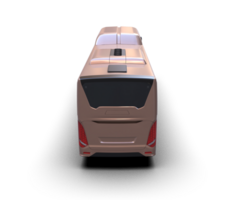 Realistic bus isolated on background. 3d rendering - illustration png