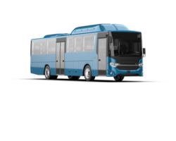 Realistic bus isolated on background. 3d rendering - illustration png
