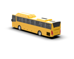Realistic bus isolated on background. 3d rendering - illustration png