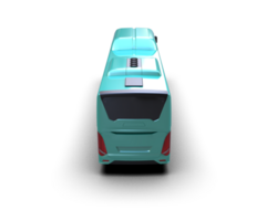 Realistic bus isolated on background. 3d rendering - illustration png