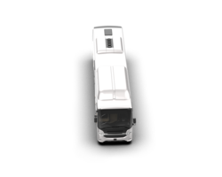 Realistic bus isolated on background. 3d rendering - illustration png