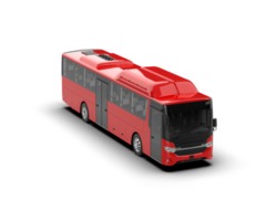 Realistic bus isolated on background. 3d rendering - illustration png