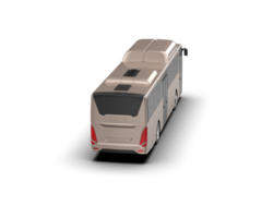 Realistic bus isolated on background. 3d rendering - illustration png