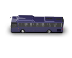 Realistic bus isolated on background. 3d rendering - illustration png