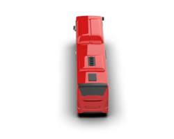 Realistic bus isolated on background. 3d rendering - illustration png