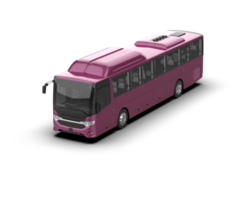 Realistic bus isolated on background. 3d rendering - illustration png