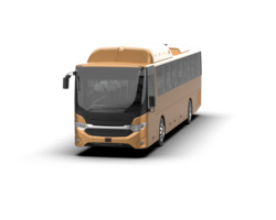 Realistic bus isolated on background. 3d rendering - illustration png