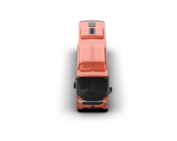 Realistic bus isolated on background. 3d rendering - illustration png