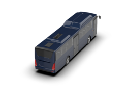 Realistic bus isolated on background. 3d rendering - illustration png