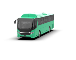 Realistic bus isolated on background. 3d rendering - illustration png