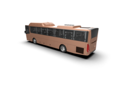 Realistic bus isolated on background. 3d rendering - illustration png