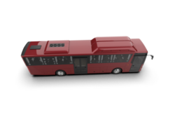 Realistic bus isolated on background. 3d rendering - illustration png