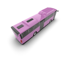 Realistic bus isolated on background. 3d rendering - illustration png