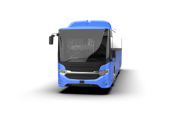 Realistic bus isolated on background. 3d rendering - illustration png