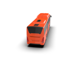Realistic bus isolated on background. 3d rendering - illustration png