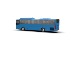 Realistic bus isolated on background. 3d rendering - illustration png