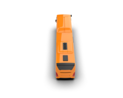 Realistic bus isolated on background. 3d rendering - illustration png