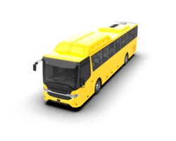Realistic bus isolated on background. 3d rendering - illustration png
