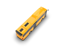 Realistic bus isolated on background. 3d rendering - illustration png