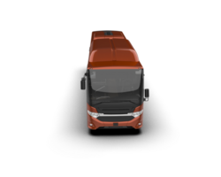 Realistic bus isolated on background. 3d rendering - illustration png
