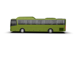 Realistic bus isolated on background. 3d rendering - illustration png