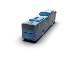 Realistic bus isolated on background. 3d rendering - illustration png
