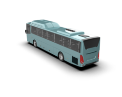 Realistic bus isolated on background. 3d rendering - illustration png