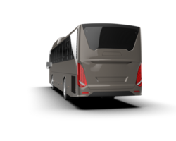 Realistic bus isolated on background. 3d rendering - illustration png
