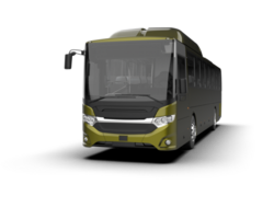 Realistic bus isolated on background. 3d rendering - illustration png