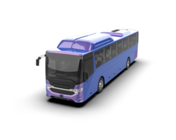 Realistic bus isolated on background. 3d rendering - illustration png