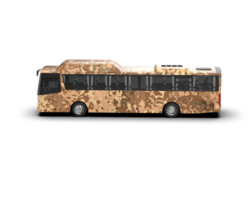 Realistic bus isolated on background. 3d rendering - illustration png