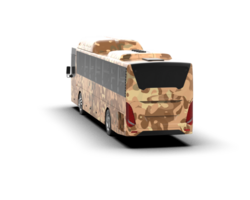 Realistic bus isolated on background. 3d rendering - illustration png