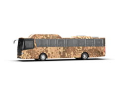 Realistic bus isolated on background. 3d rendering - illustration png