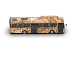 Realistic bus isolated on background. 3d rendering - illustration png