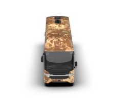 Realistic bus isolated on background. 3d rendering - illustration png