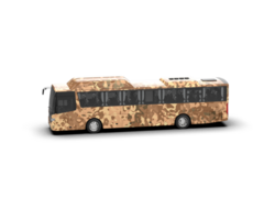 Realistic bus isolated on background. 3d rendering - illustration png