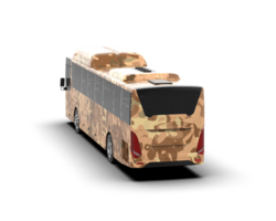 Realistic bus isolated on background. 3d rendering - illustration png
