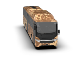 Realistic bus isolated on background. 3d rendering - illustration png