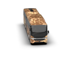 Realistic bus isolated on background. 3d rendering - illustration png