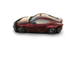 Realistic sport car isolated on background. 3d rendering - illustration png