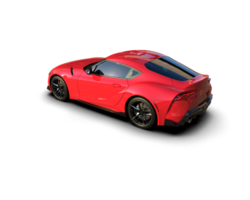Realistic sport car isolated on background. 3d rendering - illustration png