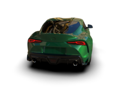 realista esporte carro isolado em fundo. 3d Renderização - ilustração png