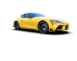 Realistic sport car isolated on background. 3d rendering - illustration png