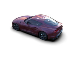 Realistic sport car isolated on background. 3d rendering - illustration png