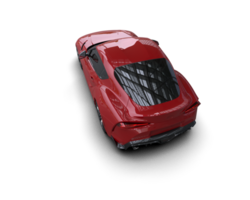 Realistic sport car isolated on background. 3d rendering - illustration png