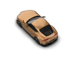 Realistic sport car isolated on background. 3d rendering - illustration png