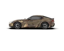 Realistic sport car isolated on background. 3d rendering - illustration png